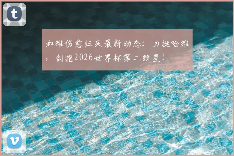 加维伤愈归来最新动态:力挺哈维,剑指2026世界杯第二颗星!